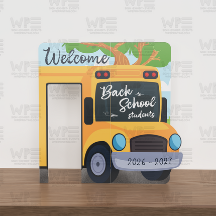 Back to School Bus Display – 90" x 90"