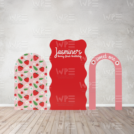 Berry First Birthday Backdrops