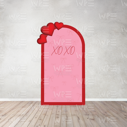 Valentine's Day Backdrop With Hearts