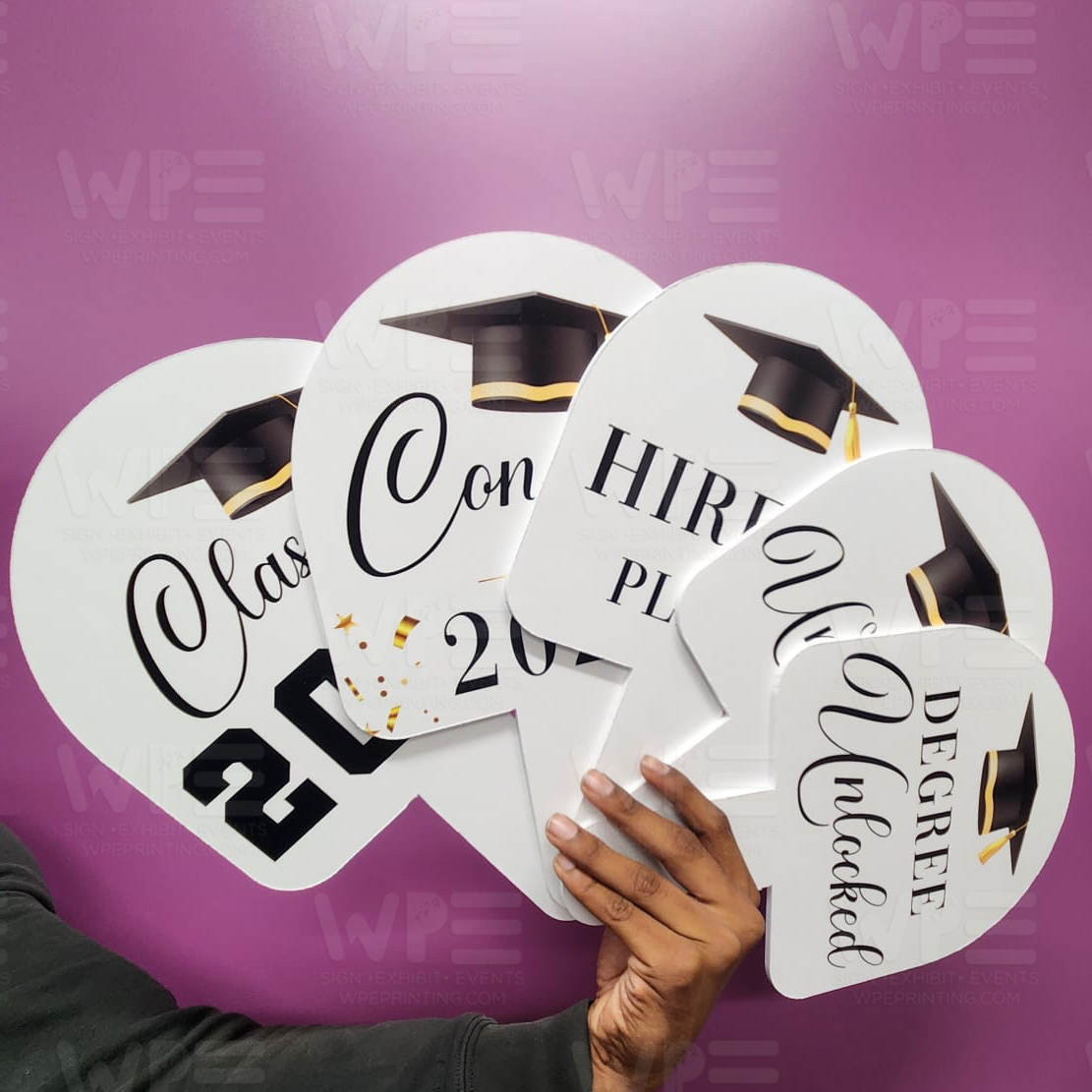 Grad Signs Handheld Graduation Handheld Signs – WPE Production