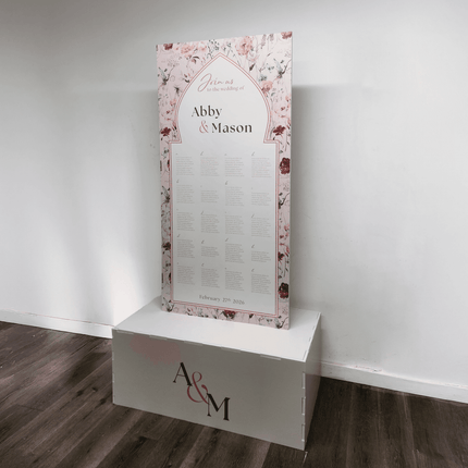 Seating Chart With Base- Single Board (Choose Shape)