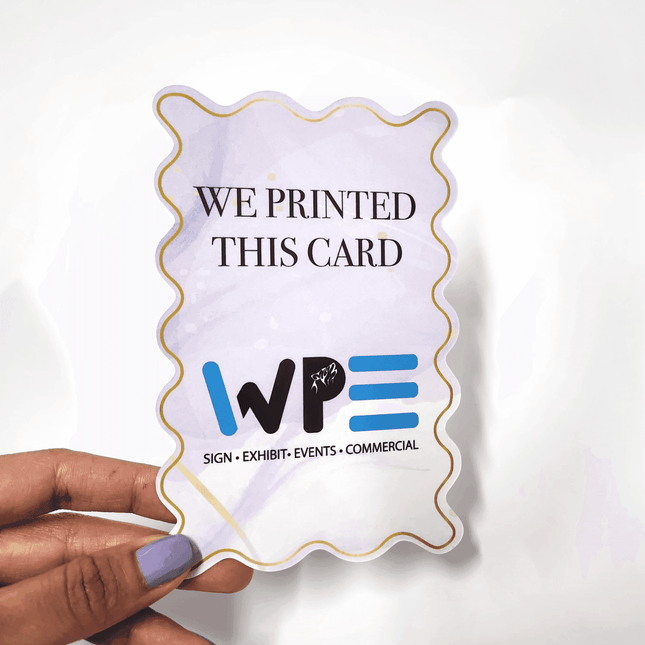 Personalized Shape Menu Card - Die-cut