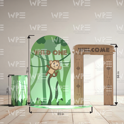 Wild One Safari-Themed Panel Set – Jungle Adventure Decor