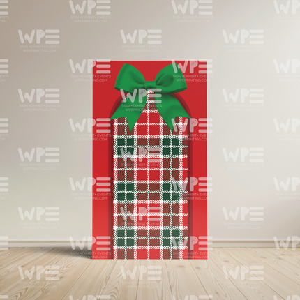 Holiday Bow and Pattern Backdrop