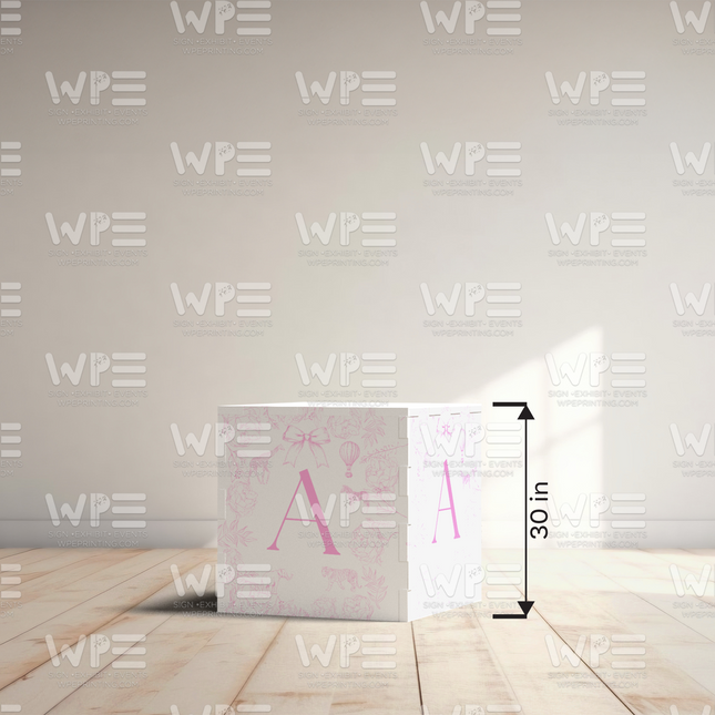Customizable 3D Cube Boxes 12"