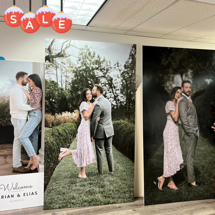 Badged - Extra Large Foam Prints Backdrops - Vibrant, High-Quality