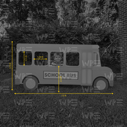 School Bus Backdrop