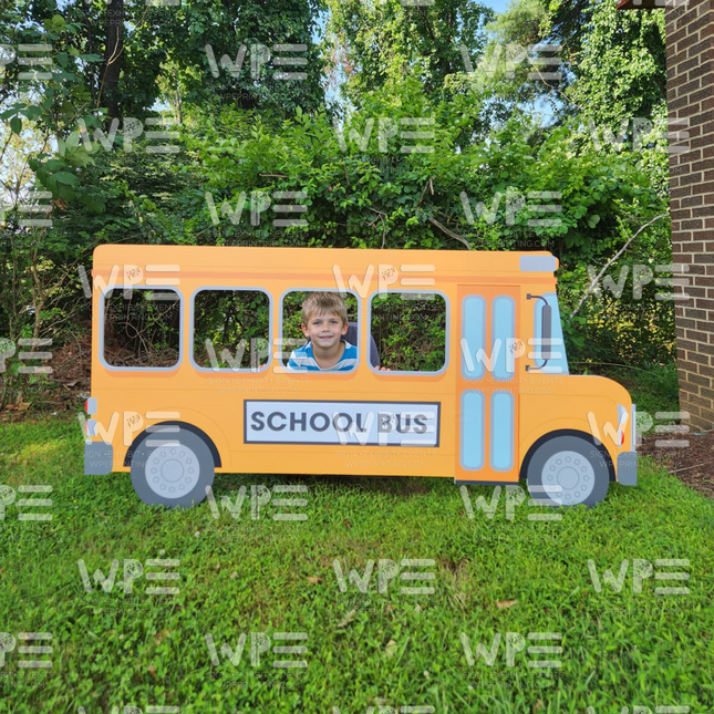 School Bus Backdrop