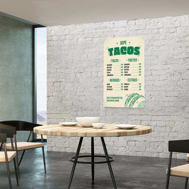 Menu Board 4x8