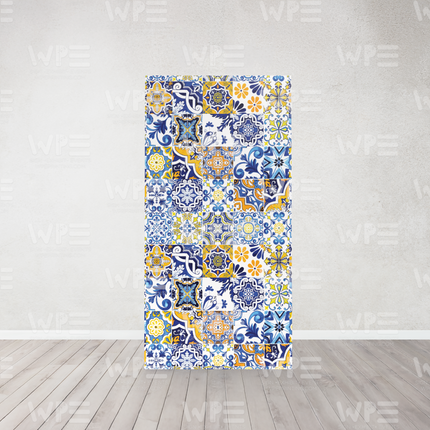 Colorful patterned the amalfi coast italy backdrop for photo shoots and events