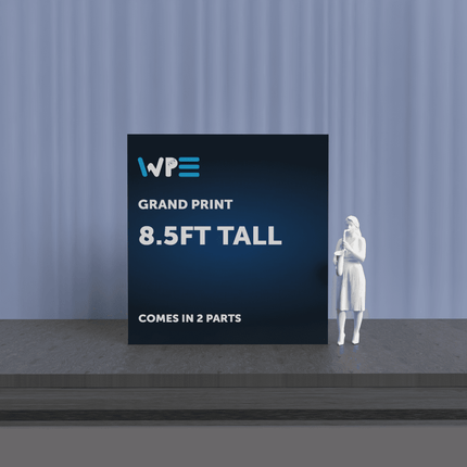 WPE Production XXL picture prints - Oversized 9ft Tall display with two-part design for impactful visuals